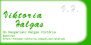 viktoria halgas business card
